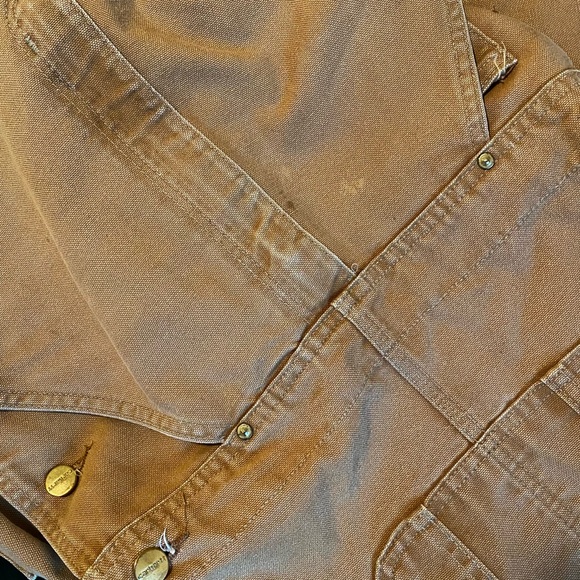 Carhartt Brown Duck Bib Overalls - Picture 3 of 6